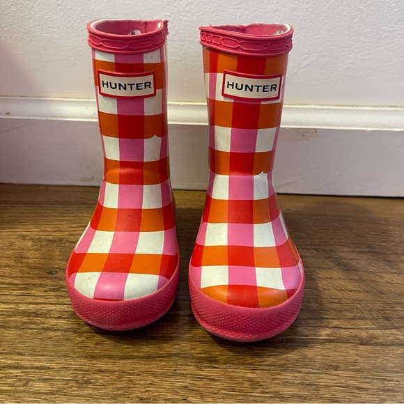 Hunter Kids First Gingham Rain Boots - Picture 9 of 9